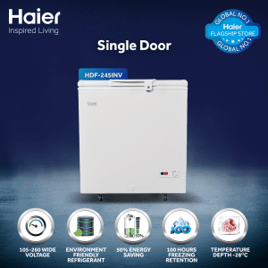 Haier 8.66 Cu Ft Single Door Series Refrigerator HDF-245 INV