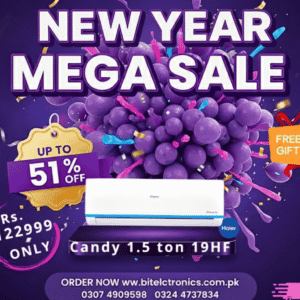 Candy by Haier 1.5 Ton Heat & Cool DC Inverter AC CSU-19HF – Latest Model 2025